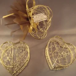 Contenant Drag Es En Fer Forg Coeur Or