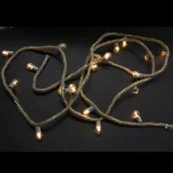 Cordelette En Jute Lumineuse Blanc Chaud 20 Led