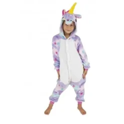 Costume Kigurumi Licorne Avec Toiles Enfant T 7-9 Ans