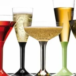 Coupe Champagne Plastique Rose Gold Chrome X 20 Pi Ces