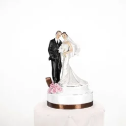 Couple De Mari S Avec Ruban Satin Chocolat