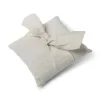 Coussin Porte Alliance En Lin Avec Noeud