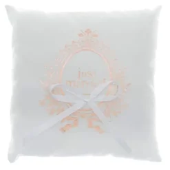 Coussin Porte Alliance Just Married Rose Gold