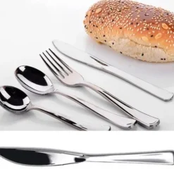 Couteau Argent Plastique Inox X 50 Pi Ces