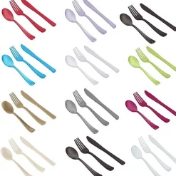 Couvert Jetable En Plastique Couleur X 30 Pi Ces