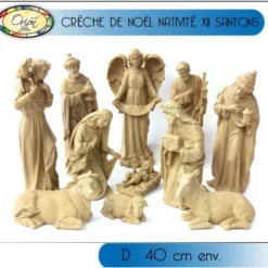 Cr Che De Noel Nativit En Marbre Et R Sine X 11 Pi Ces