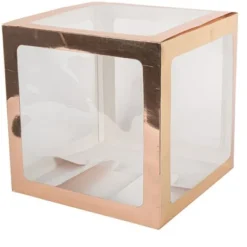Cube A Ballons Transparent Rose Gold