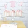 Cupcake Wrappers Baby Girl X6Pcs