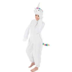 D Guisement Adulte Licorne Blanche 164Cm