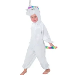 D Guisement Adulte Peluche Licorne Blanche 9/11 Ans