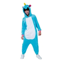 D Guisement Enfant Kigurimi Licorne Bleu 5/6 Ans