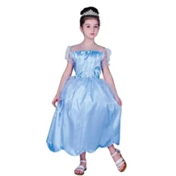 D Guisement Enfant Princesse Bleu 10/12 Ans