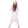 D Guisement Kigurumi Licorne Rose 164Cm