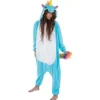D Guisement Kigurumi Licorne Bleu 164Cm