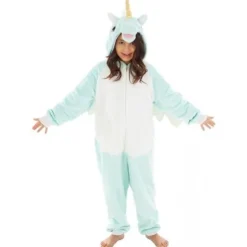 D Guisement Kigurumi Licorne Verte 140Cm