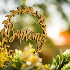 Deco Centre De Table Bapt Me Bois