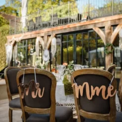 Dos De Chaise Rose Gold Mr Mme X2 Pi Ces