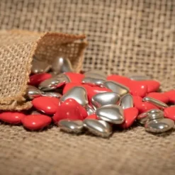 Drag Es Coeur Chocolat Assorti Rouge Et Argent X 500Gr