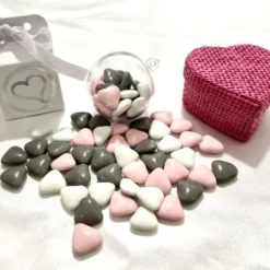 Drag Es Coeur Chocolat Assorti Blanc Rose Gris X 500Gr