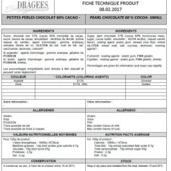 Drag Es Perle Chocolat Or X 100 Gr