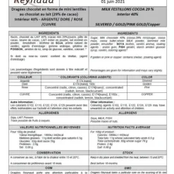 Dragees Au Chocolat Confetti Rose Gold