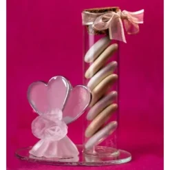 Eprouvette Dragees Mariage Avec Double Coeurs