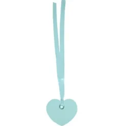 Etiquette Coeur Bleu Ciel X12 Pi Ces