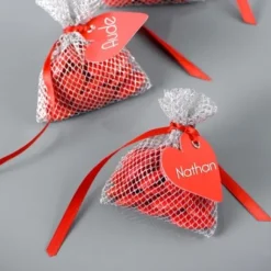 Etiquette Coeur Rouge X 12 Pi Ces