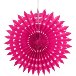 Eventail Dentelle Fuchsia 20Cm X 2 Pi Ces