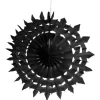 Eventail Dentelle Noir 20Cm X 2 Pi Ces