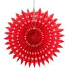 Eventail Dentelle Rouge 20Cm X 2 Pi Ces