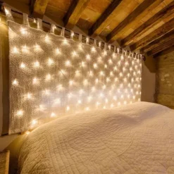 Filet Lumineux De Noel 200 Led Blanc Chaud