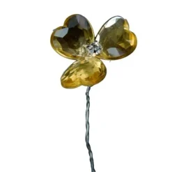 Fleur Tige Avec Coeur Cristal X 6 Pi Ces