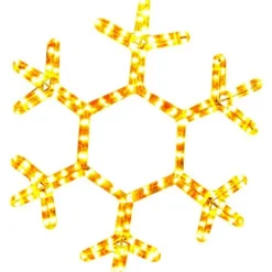 Flocon De Neige Lumineux De Noel 144 Lampes Blanc Chaud