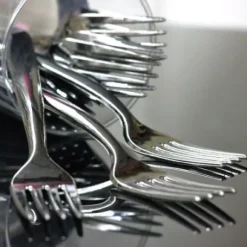 Fourchette Argent Plastique Inox X 50 Pi Ces