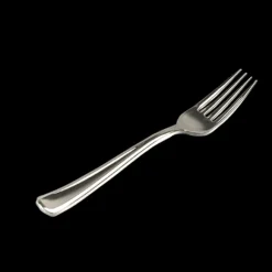 Fourchette Argent Plastique Inox X 50 Pi Ces
