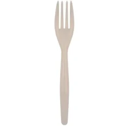 Fourchette En Plastique R Utilisable Taupe X 15 Pi Ces