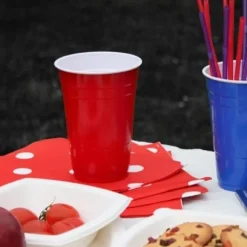 Gobelet Americain Rouge Geant R Utilisable 50Cl X10 Pi Ces