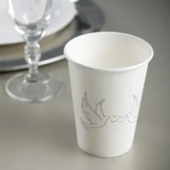 Gobelet En Carton Colombe X 10 Pi Ces