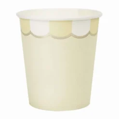 Gobelet Festonn S 200 Ml Jaune Pastel X 8 Pi Ces