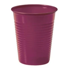 Gobelet Plastique R Utilisable Bordeaux X 25