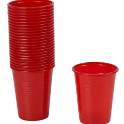 Gobelet Plastique Rouge R Utilisable X 30 Pi Ces