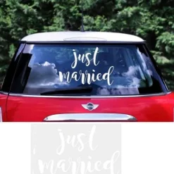Grand Sticker Mariage Voiture Just Married