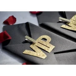 GranDéconfetti Paillet Vip Noir X 6 Pi Ces