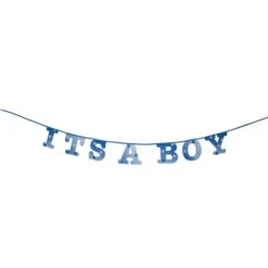 Guirlande Baby Shower Gar On Bleu Ciel