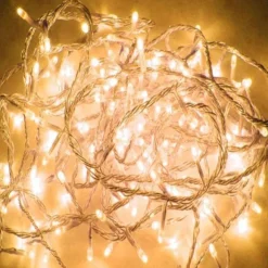 Guirlande Clignotante & Electrique 120 Led Blanc Chaud