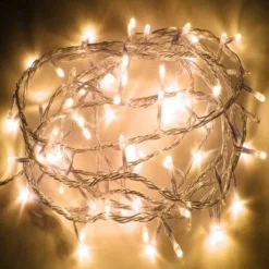 Guirlande Clignotante & Electrique 80 Led Blanc Chaud