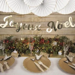 Guirlande Décorative Joyeux Noel Or 2M