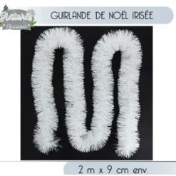Guirlande De Noel Blanche Iris E