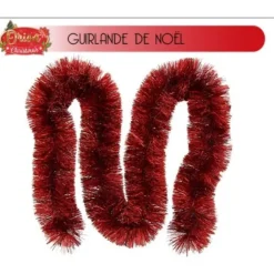 Guirlande De Noel Boa Geante Rouge